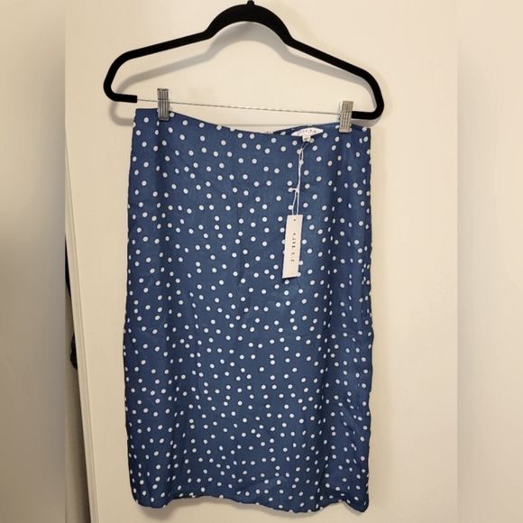 Skips A Beat Polka Dot Midi Skirt - (Large) - Picture 4 of 4